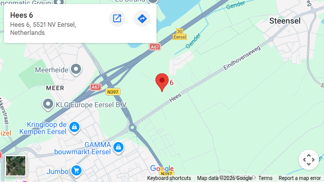 Locatie van Hortus Virides op de kaart: Hees 6 in Eersel